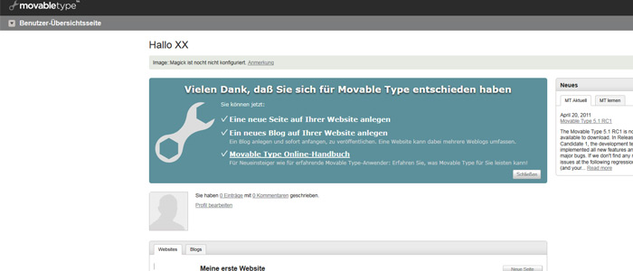 Movable Type installieren
