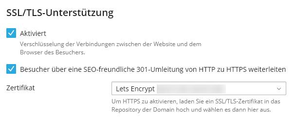 Plesk Let's Encrypt-Zertifikat einsetzen