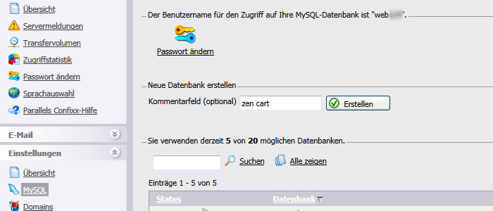 Zen Cart installieren